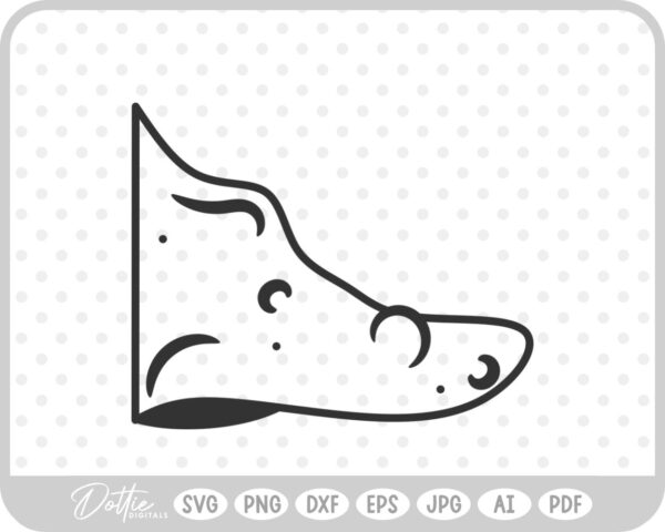 Witch Nose Warts Halloween Line Drawing  SVG PNG DXF – Cricut Silhouette Cutting File