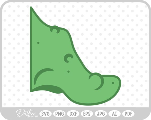 Witch Nose Warts Halloween Green SVG PNG DXF – Cricut Silhouette Cutting File