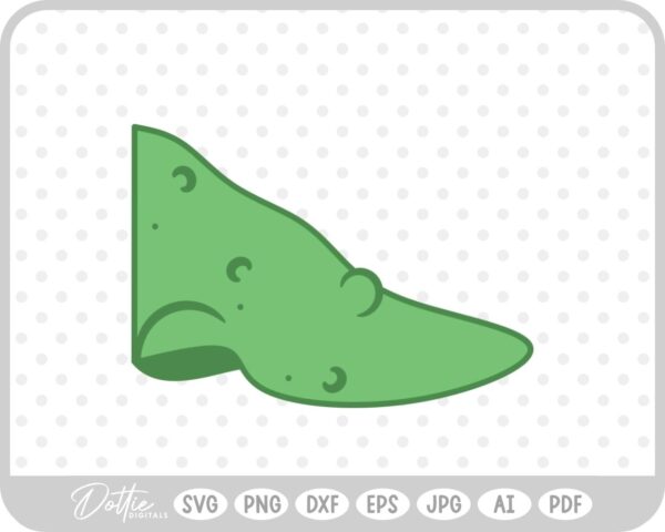 Witch Nose Warts Halloween Green SVG PNG DXF – Cricut Silhouette Cutting File