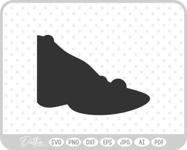 Witch Nose Silhouette Outline Halloween SVG PNG DXF – Cricut Silhouette Cutting File