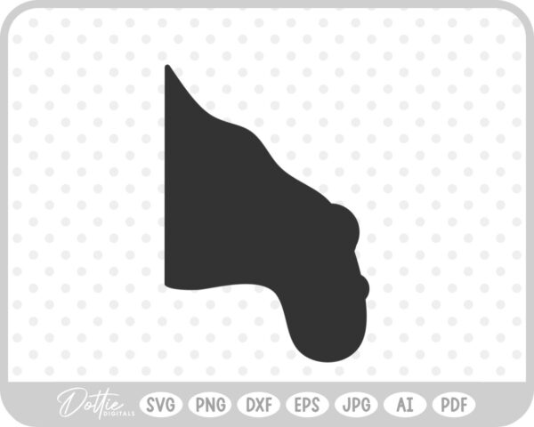 Witch Nose Silhouette Outline Halloween SVG PNG DXF – Cricut Silhouette Cutting File