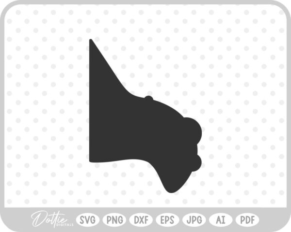 Witch Nose Silhouette Outline Halloween SVG PNG DXF – Cricut Silhouette Cutting File