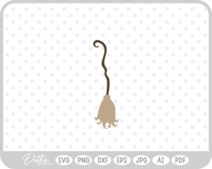 Witches Broom SVG PNG DXF – Cricut Silhouette Cutting File