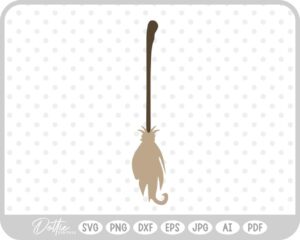 Witches Broom SVG PNG DXF – Cricut Silhouette Cutting File