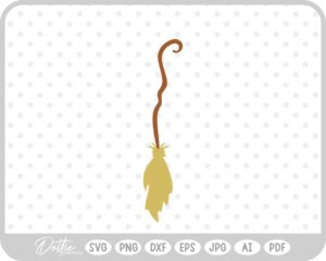 Broom SVG PNG DXF – Cricut Silhouette Cutting File