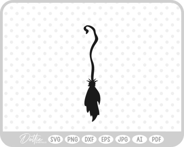 Witches Broomstick SVG PNG DXF – Cricut Silhouette Cutting File