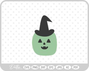 Pumpkin Jack o Lantern Witch Hat Halloween Autumn Fall SVG PNG DXF – Cricut Silhouette Cutting File