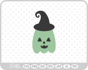 Pumpkin Jack o Lantern Witch Hat Halloween Autumn Fall SVG PNG DXF – Cricut Silhouette Cutting File