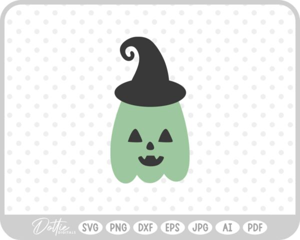 Pumpkin Jack o Lantern Witch Hat Halloween Autumn Fall SVG PNG DXF – Cricut Silhouette Cutting File