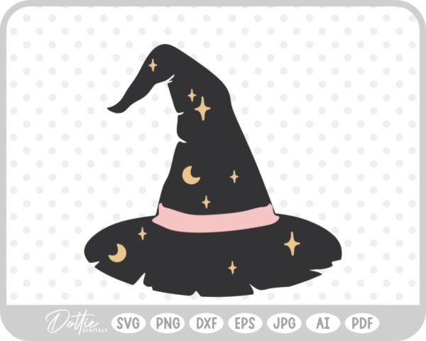 Witchy Halloween SVG PNG DXF – Cricut Silhouette Cutting File