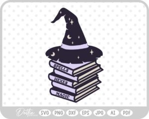 Witchy Halloween SVG PNG DXF – Cricut Silhouette Cutting File