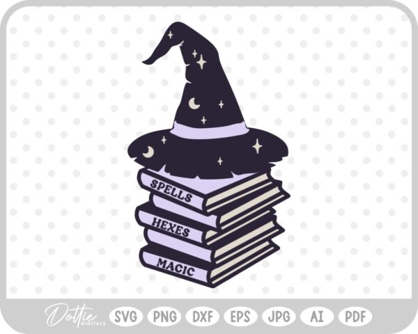 Witchy Halloween SVG PNG DXF – Cricut Silhouette Cutting File