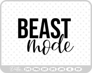 Beast Mode Quote Weights Gym Dumbbell Fitness Weightlifting SVG PNG DXF – Cricut Silhouette Cutting File
