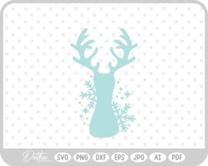 I Festive Christmas Alphabet Letter Antler Santa SVG PNG DXF – Cricut Silhouette Cutting File