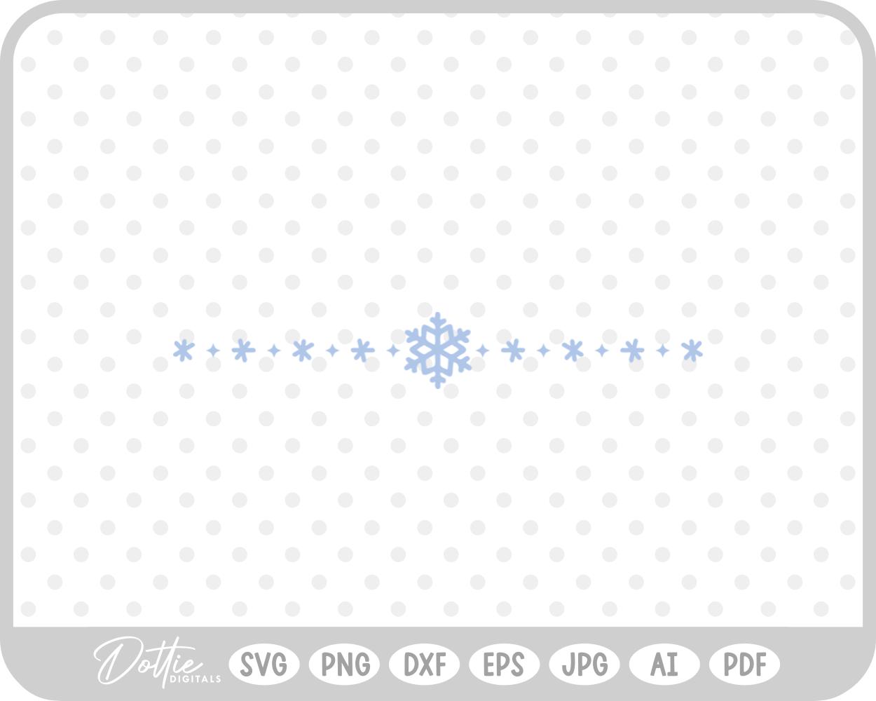 Christmas Festive Under Line SVG PNG DXF – Cricut Silhouette Cutting File