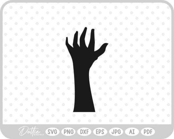 Zombie Hands Gravestone Halloween   SVG PNG DXF – Cricut Silhouette Cutting File
