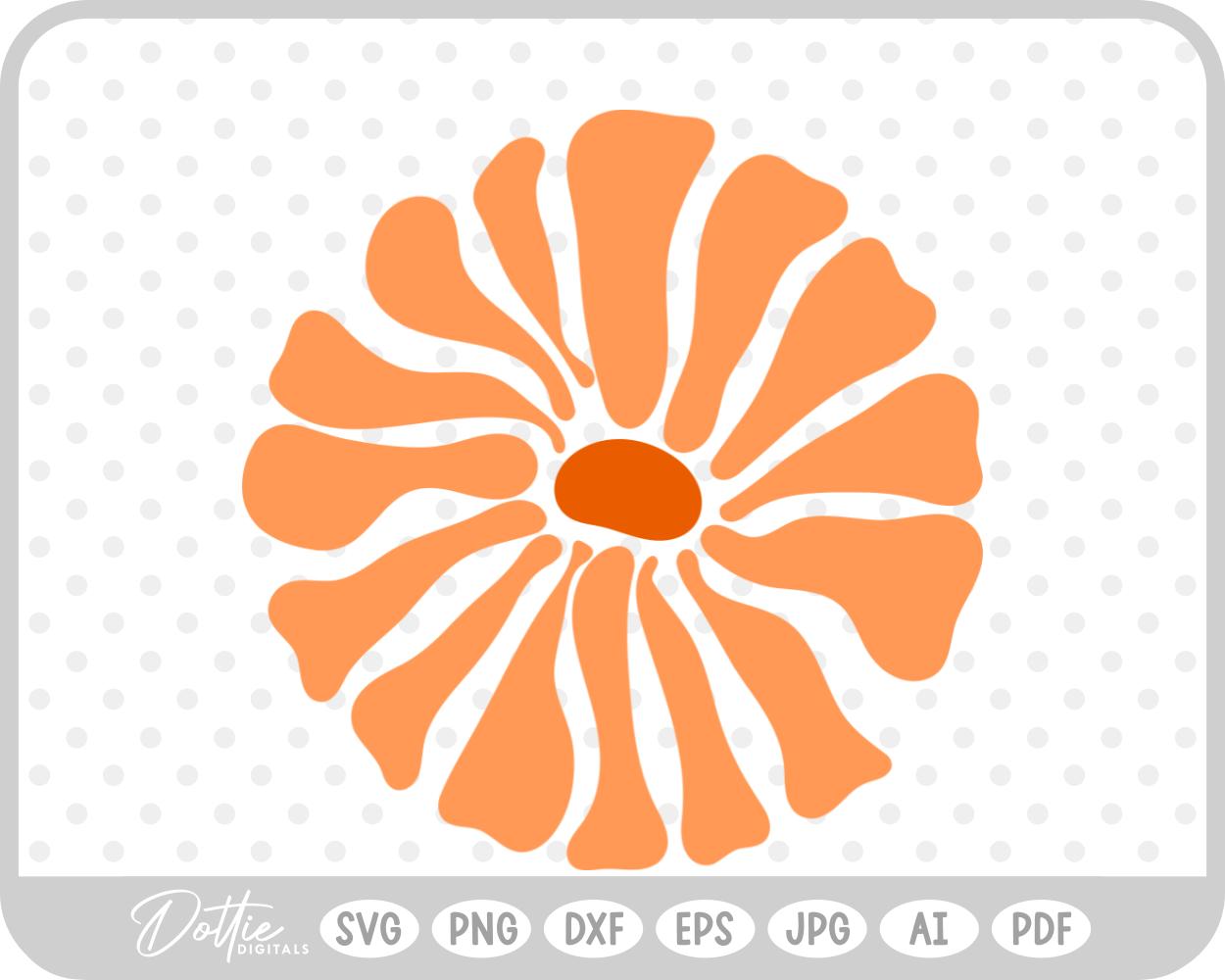 Abstract Flower Pattern SVG PNG DXF – Cricut Silhouette Cutting File