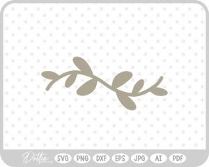 Nature Leaf Line Doodle SVG PNG DXF – Cricut Silhouette Cutting File