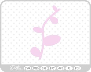 Doodle Leaf Vine Nature SVG PNG DXF – Cricut Silhouette Cutting File