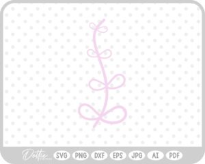 Doodle Leaf Vine Hand Drawn SVG PNG DXF – Cricut Silhouette Cutting File