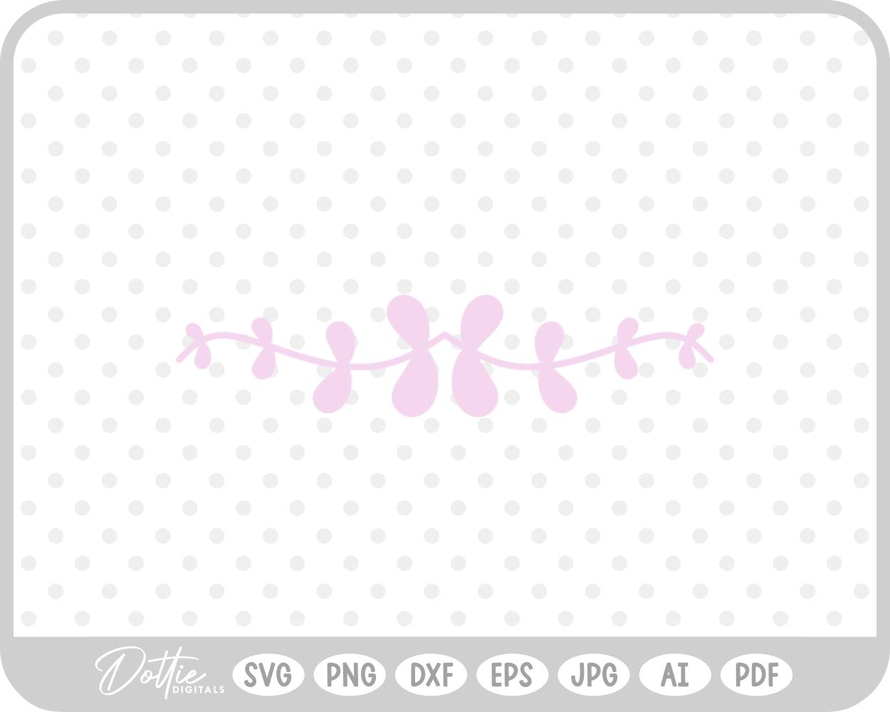 Botanical Leaf Line Vine SVG PNG DXF – Cricut Silhouette Cutting File