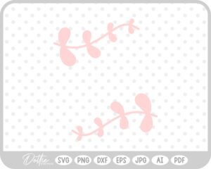 Vine Leaf Line Border SVG PNG DXF – Cricut Silhouette Cutting File