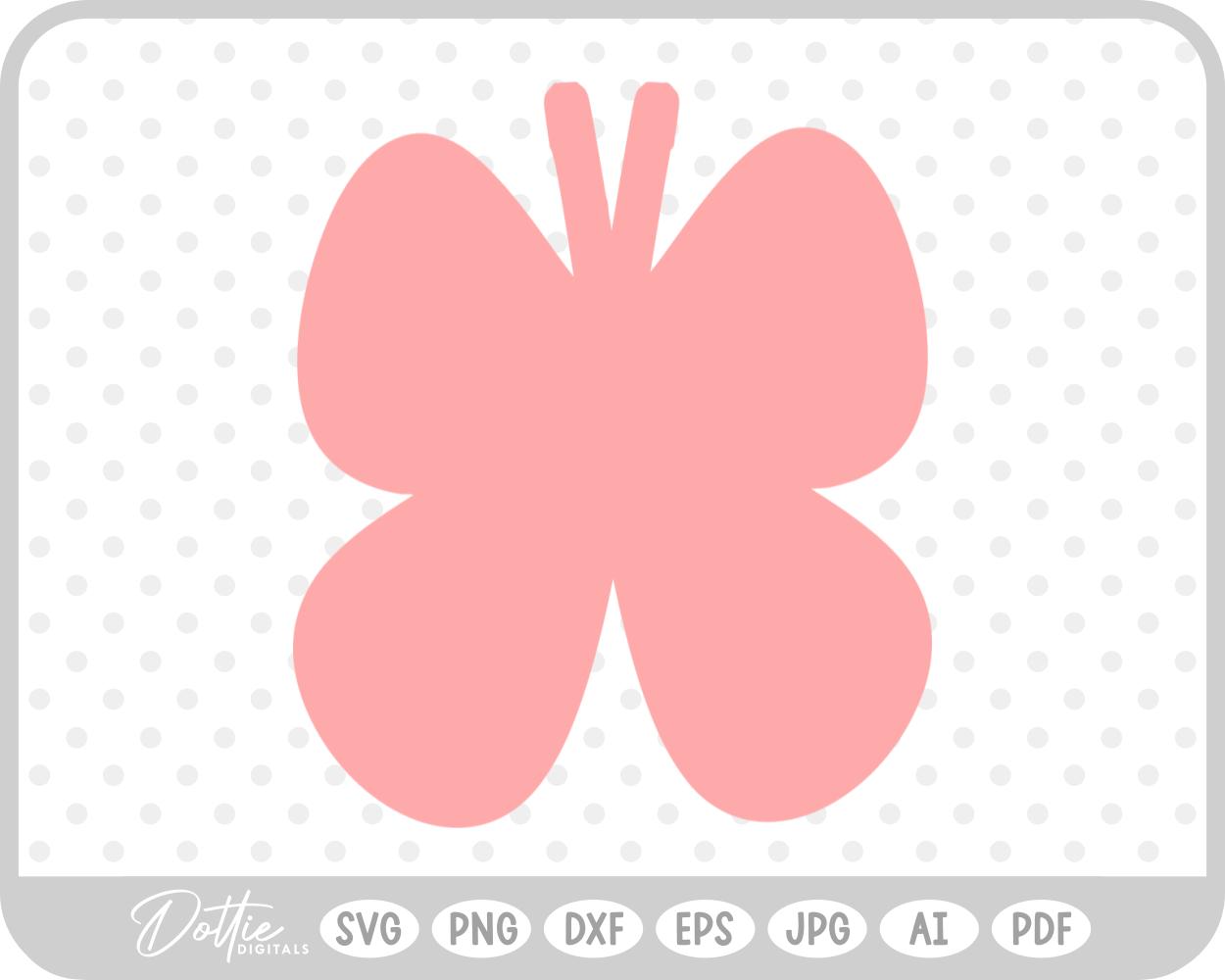 Butterfly Silhouette SVG PNG DXF – Cricut Silhouette Cutting File