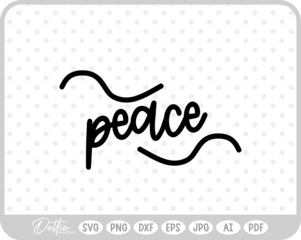 Faith Peace God Jesus Love SVG PNG DXF – Cricut Silhouette Cutting File