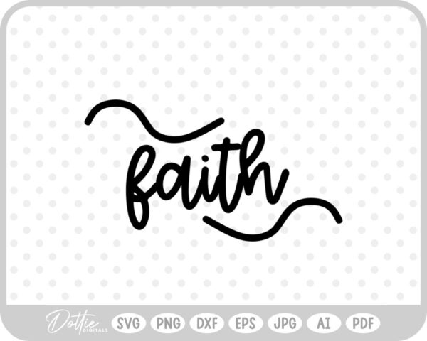 Faith Peace God Jesus Love SVG PNG DXF – Cricut Silhouette Cutting File