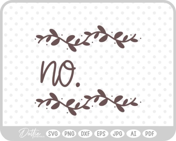 Home House Number Floral SVG PNG DXF – Cricut Silhouette Cutting File