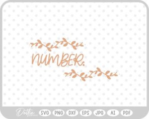 House Number Border Home SVG PNG DXF – Cricut Silhouette Cutting File
