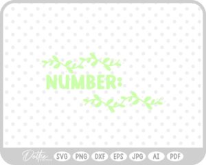 House Number Border No. SVG PNG DXF – Cricut Silhouette Cutting File