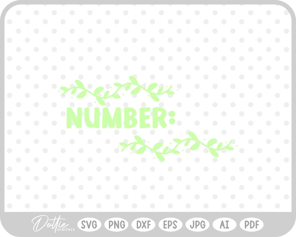 House Number Border No. SVG PNG DXF – Cricut Silhouette Cutting File