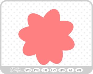 Flower Floral Silhouette SVG PNG DXF – Cricut Silhouette Cutting File