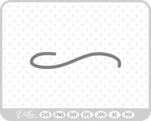 Curved Underline Line SVG PNG DXF – Cricut Silhouette Cutting File