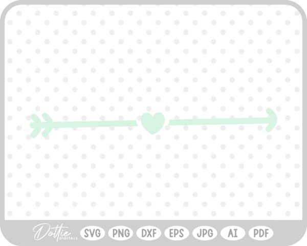 Heart Arrow SVG PNG DXF – Cricut Silhouette Cutting File