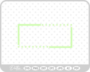 Rectangle Border Shape Geo SVG PNG DXF – Cricut Silhouette Cutting File