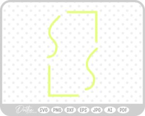 Geometric Shape Border SVG PNG DXF – Cricut Silhouette Cutting File