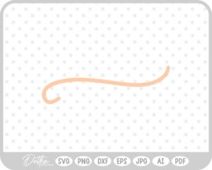 Swirly Line SVG PNG DXF – Cricut Silhouette Cutting File