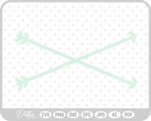 Crossed Arrows SVG PNG DXF – Cricut Silhouette Cutting File