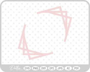 Geometric Shape Border SVG PNG DXF – Cricut Silhouette Cutting File