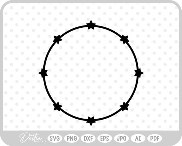 Circle Border SVG PNG DXF – Cricut Silhouette Cutting File