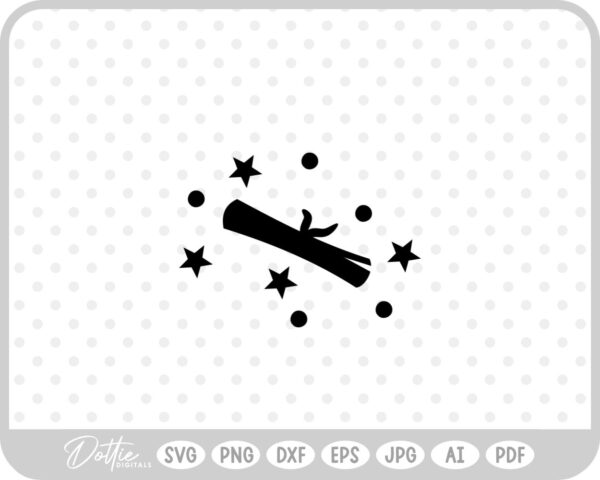 Diploma Scroll SVG PNG DXF – Cricut Silhouette Cutting File