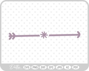 Sparkle Star Arrow SVG PNG DXF – Cricut Silhouette Cutting File