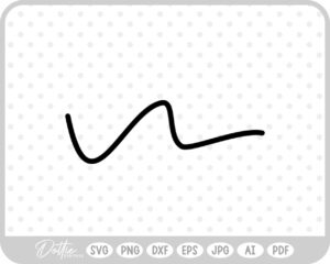 Black Line Doodle  SVG PNG DXF – Cricut Silhouette Cutting File