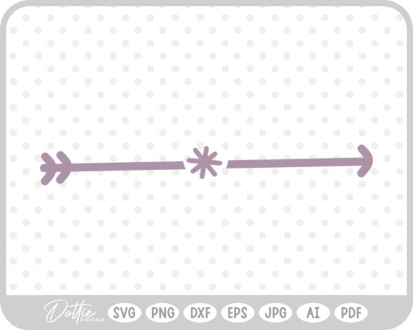 Sparkle Star Arrow SVG PNG DXF – Cricut Silhouette Cutting File