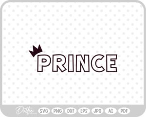 Prince Crown Royal SVG PNG DXF – Cricut Silhouette Cutting File