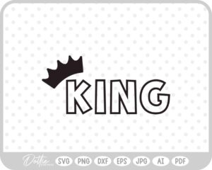 Royal King Crown  SVG PNG DXF – Cricut Silhouette Cutting File
